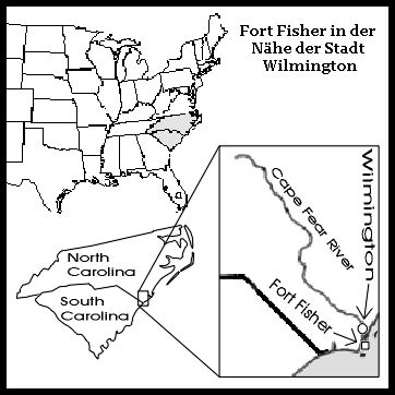 Fort Fisher in der Nähe der Stadt Wilmington