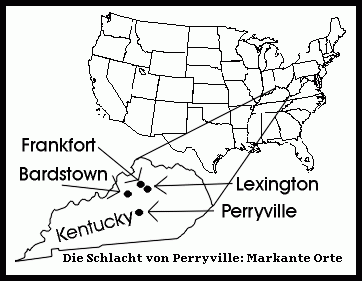 Die Schlacht von Perryville - Markante Orte